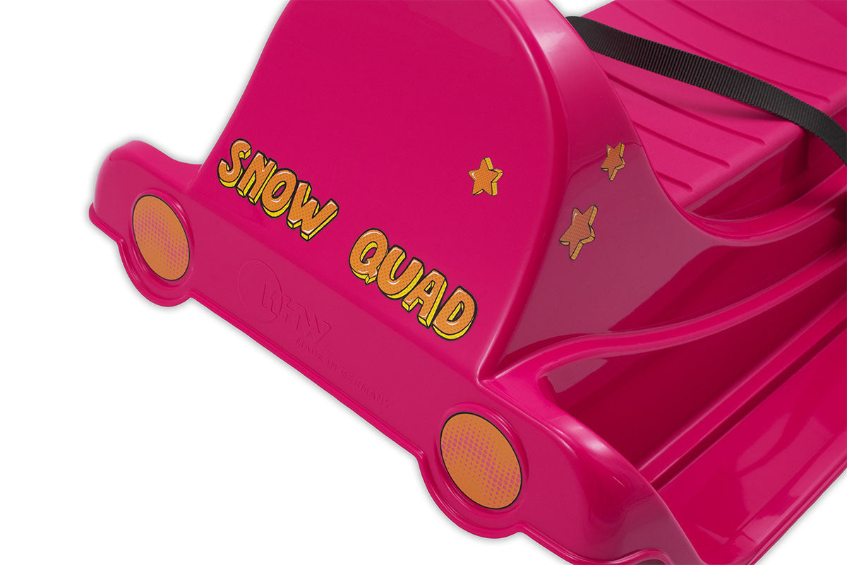 KHW Snow Quad – Kinder-Schlitten mit Lenkrad - pink