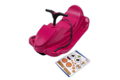 KHW Snow Quad – Kinder-Schlitten mit Lenkrad - pink