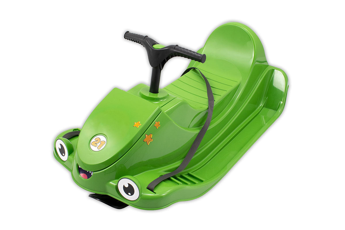 KHW Snow Quad – Kinder-Schlitten mit Lenkrad - grün
