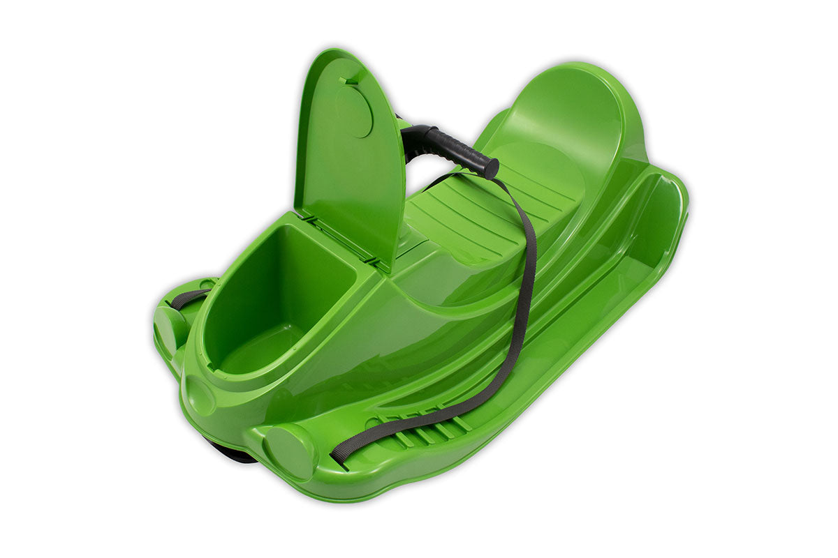 KHW Snow Quad – Kinder-Schlitten mit Lenkrad - grün