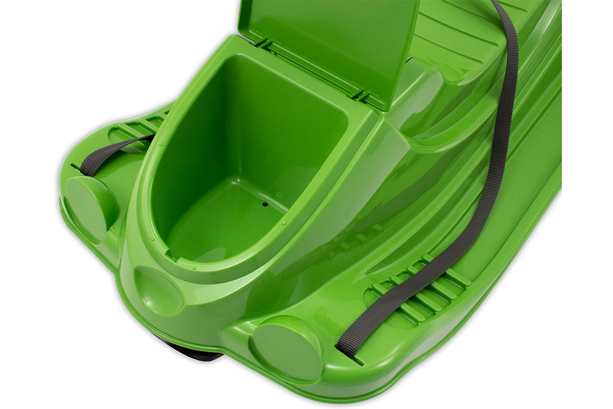 KHW Snow Quad – Kinder-Schlitten mit Lenkrad - grün