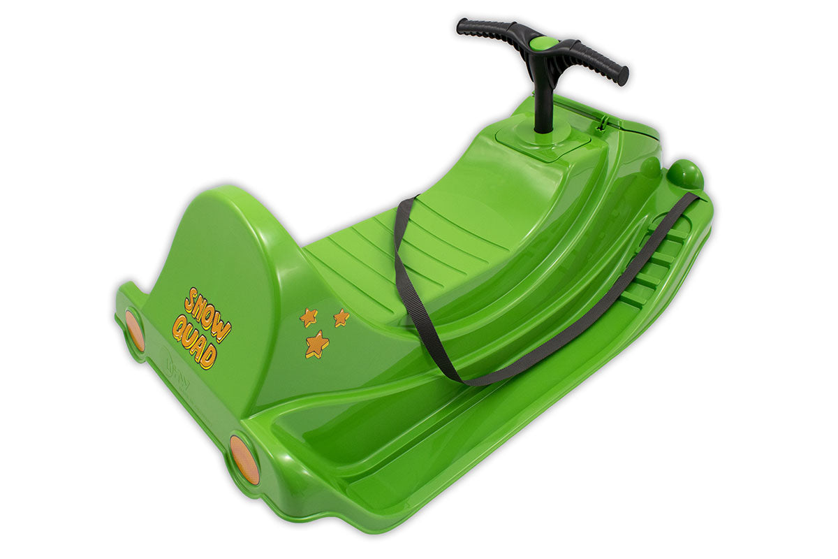 KHW Snow Quad – Kinder-Schlitten mit Lenkrad - grün
