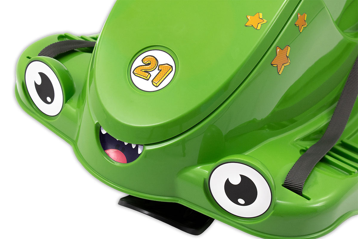 KHW Snow Quad – Kinder-Schlitten mit Lenkrad - grün