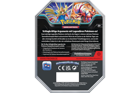 Pokémon Tin-Box Schlagkräftige Legenden - Zacian-ex