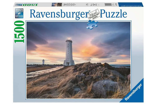 Puzzle - Magische Stimmung über dem Leuchtturm von Akranes