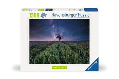 Puzzle - Nachthimmel über dem Kornfeld